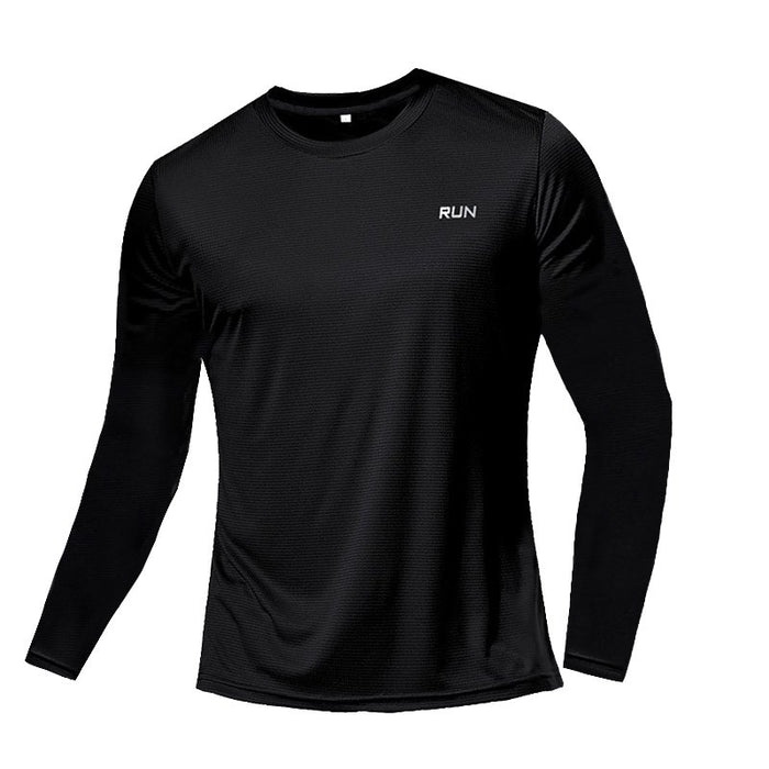 Men's "RUN" Long Sleeve T-Shirt - Flamin' Fitness