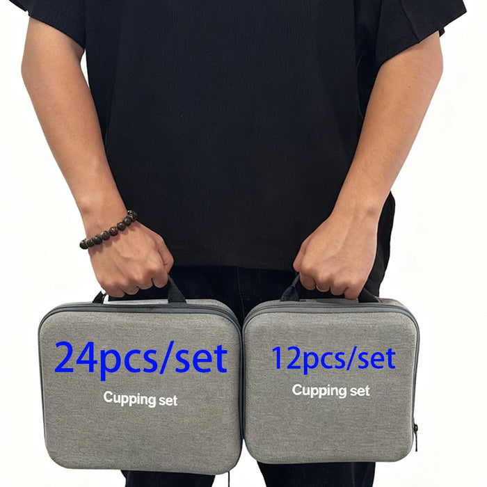 Vacuum Cupping Therapy Set with Hand Pump and Multiple Cups