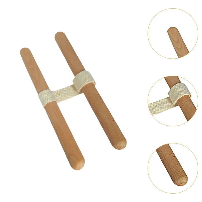 Wooden Handle Stretch Strap for Yoga & Home Workout