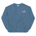 Indigo Blue Embroidered Logo Sweatshirt - Flamin' Fitness