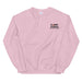 Light Pink Embroidered Logo Sweatshirt - Flamin' Fitness