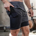Men's 2-In-1 Sports Shorts - Flamin' Fitness