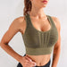 Mesh Back Padded Sports Bra - Flamin' Fitness