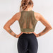 Mesh Back Padded Sports Bra - Flamin' Fitness