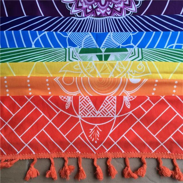 Rainbow Yoga Beach Blanket - Flamin' Fitness