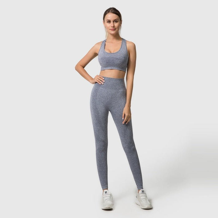 Sports Bra & Leggings Gym Set - Flamin' Fitness