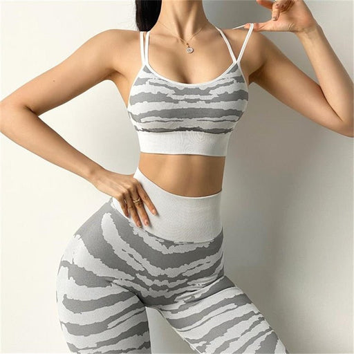 Tiger Print Seamless Sports Bra - Flamin' Fitness