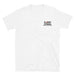 White Embroidered Logo T-Shirt - Flamin' Fitness