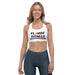 White Sports Bra - Flamin' Fitness