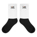 White/Black Sports Socks - Flamin' Fitness